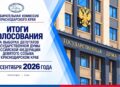 Об итогах голосования на выборах депутатов Государственной Думы Федерального Собрания Российской Федерации девятого созыва в Краснодарском крае